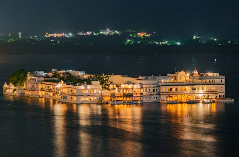 Lake Palace at night, Udaipur